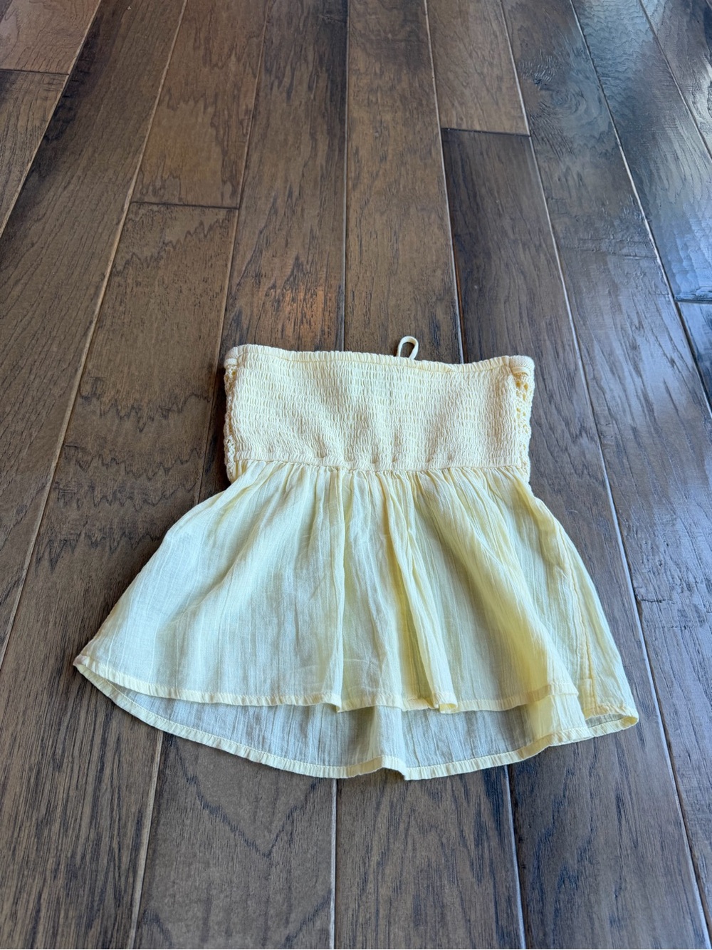 Hollister Pale Yellow Crochet Strapless Tube Top - Picture 3 of 5